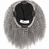 Gray Monarch Curl Tapered Crown Topper PRE-ORDER(48-Day Processing)